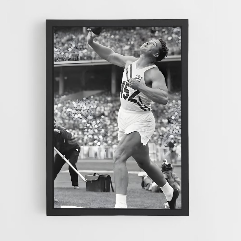 Poster Discus de Melbourne – affiche Jeux Olympiques (vue 2)
